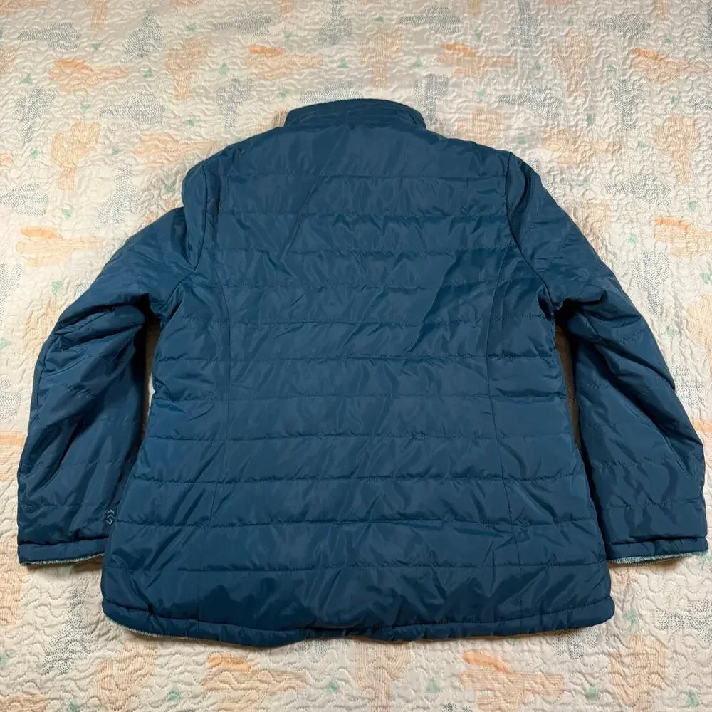 Free Country Reversible Jacket Womens XL Blue Fleece Lined Coat - Picture 4 of 11